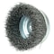 Weiler Wolverine 4" Crimped Wire Cup Brush .020" Steel Fill 5/8"-11 UNC Nut 36236 - alternate 2